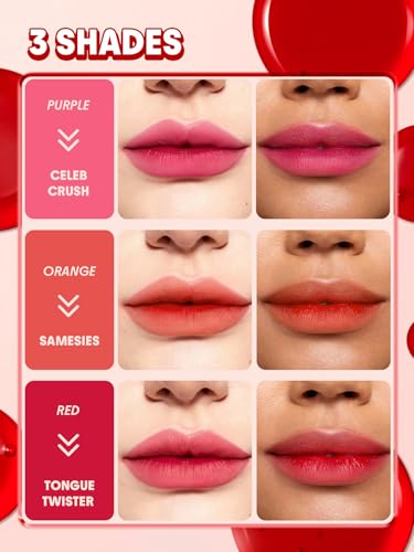 SHEGLAM Peel Talk Lip Tint Transfer-Proof, Highly Pigmented Color Peel Off Lip Stain Liner-Tongue Twister