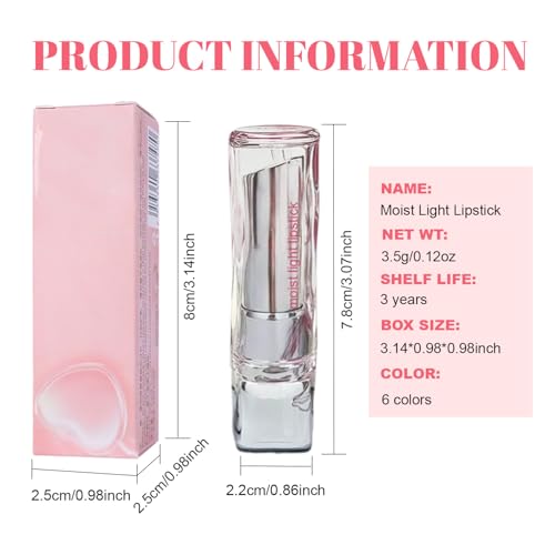 Red Honey Tinted Lip Stain Lip Balm Lip Gloss Lipstick, Sheer Hydrating Lip Stains Tint, Moisturizing Lip Color for All Sk...