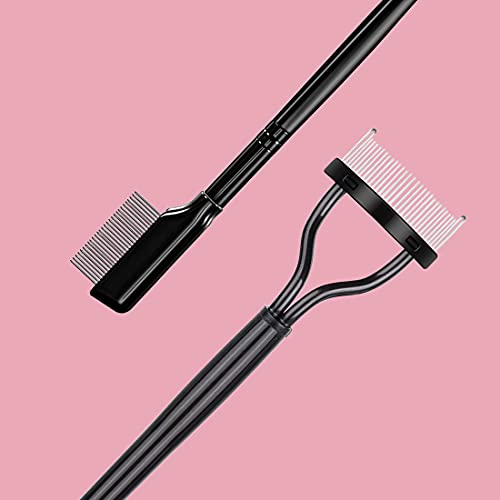 2Pcs Eyelash Separator, Eyelash Comb Lash Brush Separator, Lash Comb Eyelashes Curler Makeup Mascara Applicator, Eye Makeu...