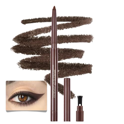 Kaely Gold Brown Gel Eyeliner Pencil, Smooth Eye Liner Waterproof Smudge Proof, Built in Sharpener, Long Lasting Eye Makeu...