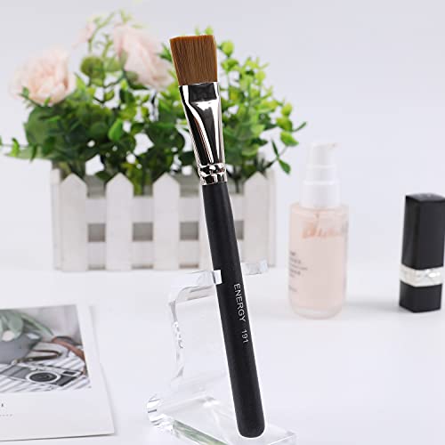 ENERGY Square Foundation Brush for Liquid Cream Makeup Professional Flat Face Mask Brush for Facial Premium Soft Synthetic...