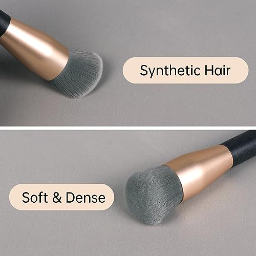 Brush Master Ecofriendly Foundation Brush for Liquid Makeup Professional Angled Flat Top Kabuki Brush, Premium Quality Mak...