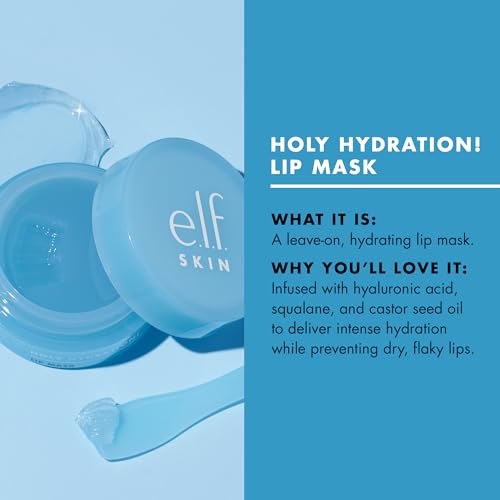 e.l.f. SKIN Holy Hydration! Lip Mask, Hydrating Lip Mask For A Softer & Smoother Pout, Infused With Hyaluronic Acid, Non-S...