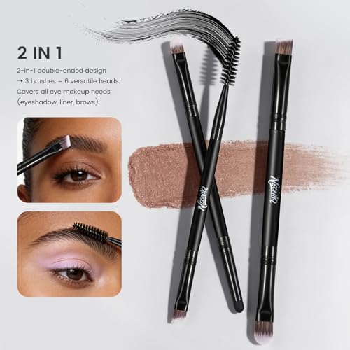 NEONIQ 14 PCS Professional Makeup Brushes, Makeup Brush Set, Foundation Powder Blending Concealer Eyeshadows Blush Cosmeti...