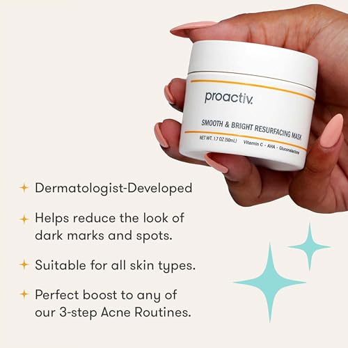 Proactiv Smooth & Bright Resurfacing Vitamin C Face Mask - Targets Post Acne Dark Marks, Hyperpigmentation, Rough Texture,...
