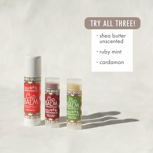 Lulu Organics Natural Lip Balm, Nourishing and Moisturizing Premium Lip Care, Handmade Hydrating Lip Balm, Lip Treatment f...