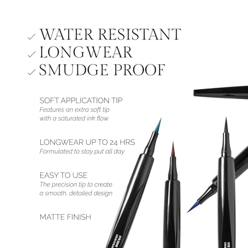 OFIR Eye Edge Liquid Eyeliner Pen | Water and Smudge Proof | Long Lasting Matte Finish, Soft Tip with Bold Pigment | Cruel...
