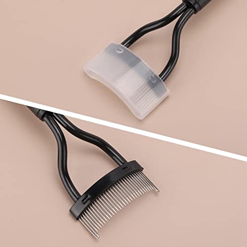 3 Pack Eyelash Comb Separator with Spoolie, Arc Designed Mascara Comb Dual Head Lash Separator Tool for Eyelash Extensions...