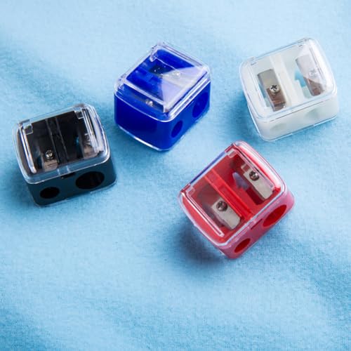 10 Pcs Eye Makeup Pencil Sharpeners Eyeliner Manual Pencil Sharpeners Cosmetic Pen Sharpeners 2 Holes Pencil Sharpeners Mu...