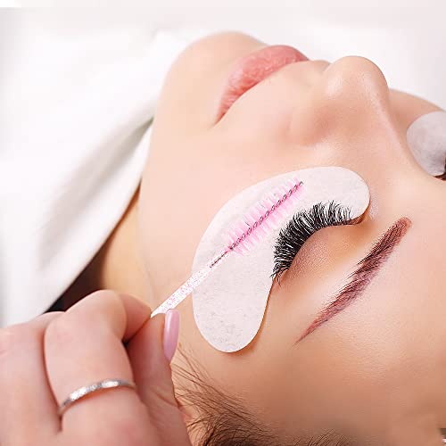 200Pcs Eyelash Extension Supplies Kit,Disposable Lash Spoolies Brushes Micro Swab Brushes Mascara Wand Lip Brushes for Eye...