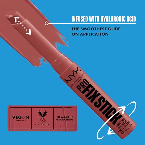 NYX PROFESSIONAL MAKEUP Pro Fix Stick Correcting Concealer, Buildable Medium Coverage Concealer Stick - Pale