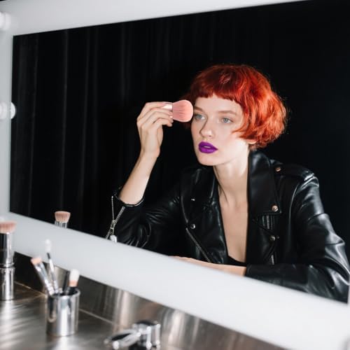 2-Piece Luxury Kabuki Brush Set for Body & Face - Extra Large Fluffy Makeup Brush for Self Tanner, Foundation & Loose Powd...