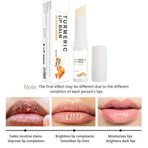 Turmeric Lip Scrub for Dark Lips, Moisturizing Lip Blam for Smokers, Exfoliating Lip Blam, Dark Lips Corrector Cream, Lip ...