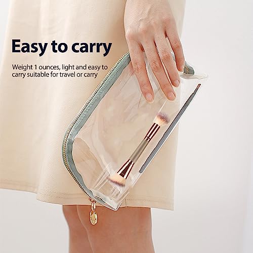 2Pack Dual-ended Makeup Brushes for Contouring, Blending, and Bronzing - Angled Foundation Brush and Concealer Brush - Pre...