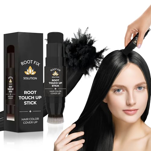 Root Touch Up Hair Color Stick for Gray Coverage - Instant Bald Spot Concealer Stick for Grays and Roots - Professional Sa...