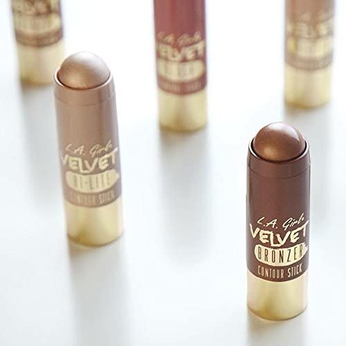 L.A. Girl Velvet Contour Sticks, Blush Crushed Berry