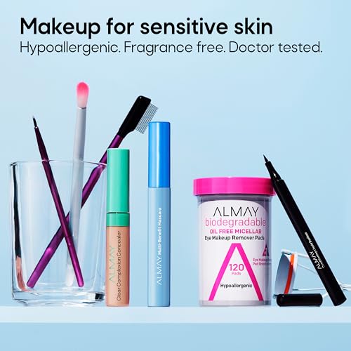 Almay Mascara, Volume, Length, Definition & Conditioning, Multi-Benefit Eye Makeup, Hypoallergenic and Fragrance-Free, 504...