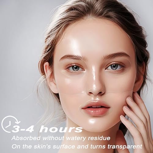 Bukamkom 8pcs Collagen Face Mask, Hydrogel Overnight Face Mask for Hydration & Soothing, Hydrogel Collagen Facial Mask, Fa...