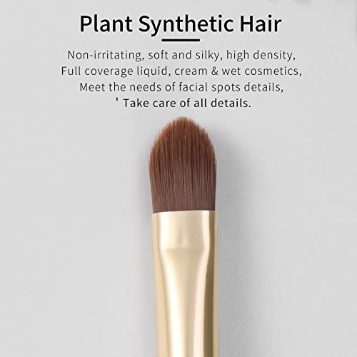 ENZO KEN Small Flat Concealer Brush - Under Eye Sponge, Blending Brush