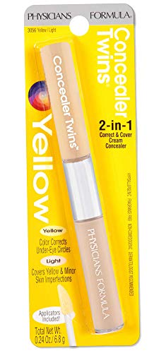 Physicians Formula Cream Dual-Ended Concealer Stick Yellow/Light, Neutralizing, Dark Circles, Scars, Blemishes, Eyes