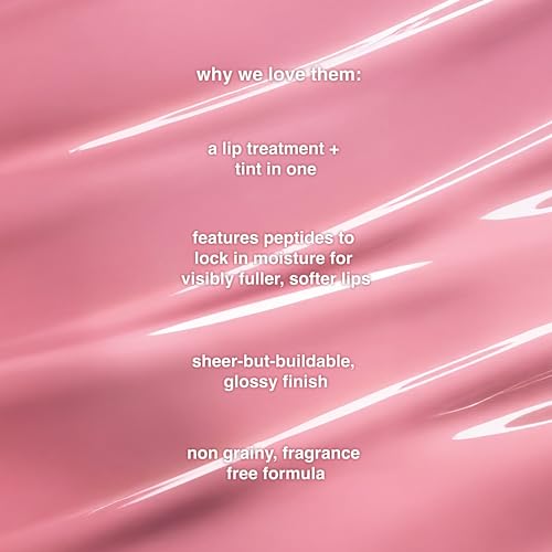 Ruby & Millie Peptide Lip Treatment, Peptide Lip Tint, Plumping Gloss, Youthful Replenisher Serum, Bow & Coffee,0.3 Fl oz...