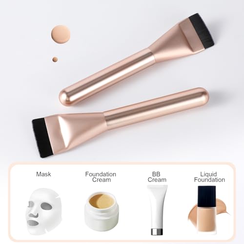 Ultrathin Foundation Brush for Liquid Makeup,Flat Spatula Liquid Foundation Brush Premium Face Makeup Brush for Blending C...