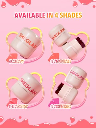 SHEGLAM Jelly-Licious Hydrating Lip & Blush Tint-Howdy