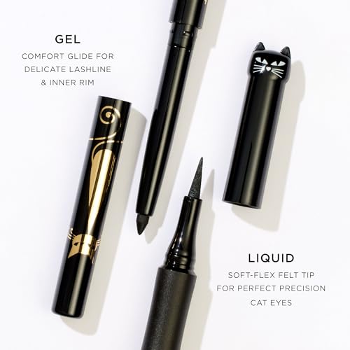 tarte sex kitten liquid liner – Liquid Eyeliner Pen with Castor Oil for Bold, Nourished Lashes, Waterproof, All-Day Wear, ...