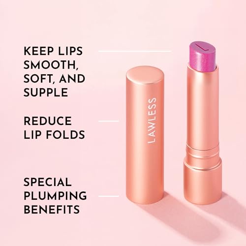 Lawless Forget the Filler Lip Plumping Line Smoothing Tinted Balm - Candy Girl - Premium Tinted Lip Balm with Natural Ingr...