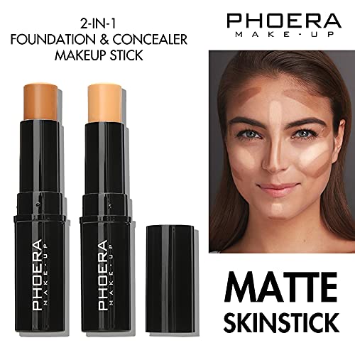 MISKEEN Concealer Stick Highlighter Pen Contour Stick, Concealer Full Coverage, Waterproof Concealer Creamy Stick Contour ...