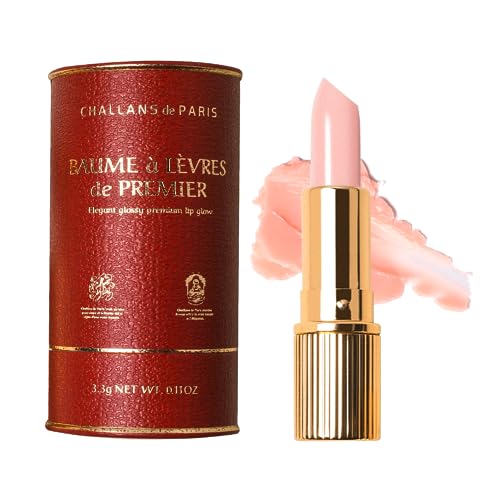 [CHALLANS de PARIS] BAUME à LÈVRES de PREMIER – Premium Tinted Lip Balm, Rose Glow, Moisturizing & Glossy Lip Care, Smooth...