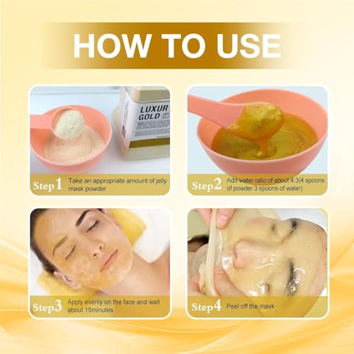 Angeland Jelly Mask for Facials Professional, Hydrating & Moisturizing Peel-Off Natural Gel Face Mask SkinCare, Profession...