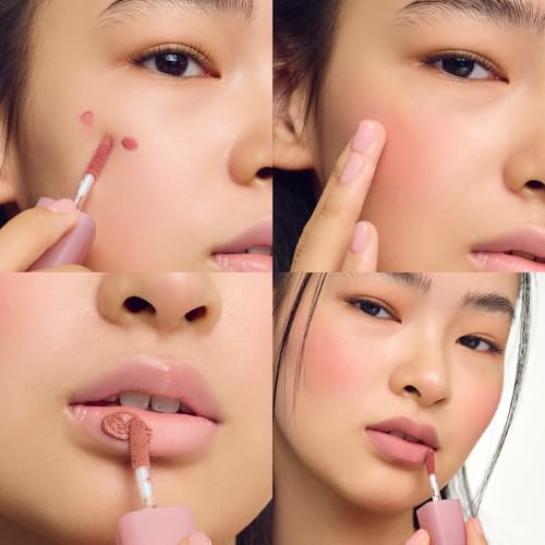 COLORGRAM NUDE BLUR TINT 02 CHARMING PINK | Soft Velvet Matte Lip Stain & Cheek | Lightweight Blurring Tint for a Smooth &...