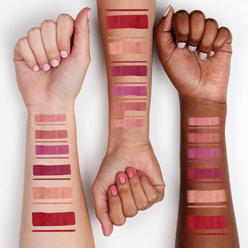 LANGMANNI 6 Matte Lipstick with 6 Lipliners Durable Makeup Set,Long-Lasting Non-Stick Cup Not Fade Waterproof Pigmented Ve...