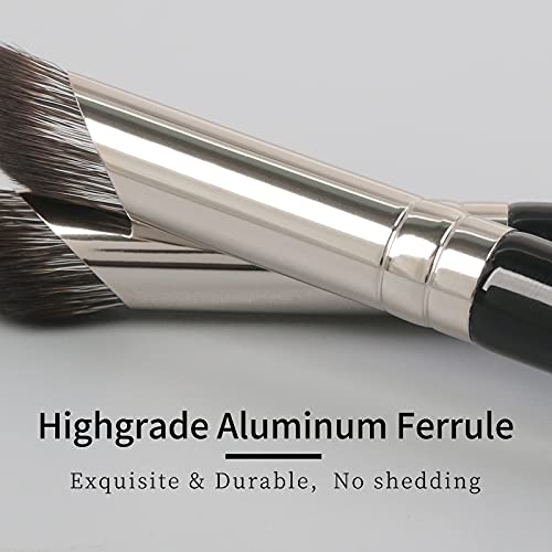 ENZO KEN Angled Concealer Brush Under Eye, Concealer Brush, Small Nose Contour Brushes, Nose Brush Contour, Nose Brushes A...