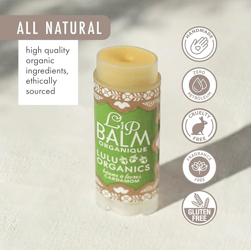 Lulu Organics Natural Lip Balm, Nourishing and Moisturizing Premium Lip Care, Handmade Hydrating Lip Balm, Lip Treatment f...