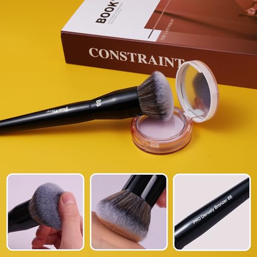 Bueart Design PRO Densely Bronzer Makeup Brush 88 with Densely Premium Hair for Flawless Cream Foundation Bronzer Liquid