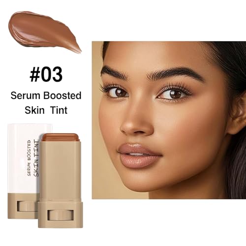 2 Pcs Beauty Balm Serum Boosted Skin Tint, Hydrating Concealer Stick, Lightweight Solid Tinted, Moisturizer Contour Stick ...