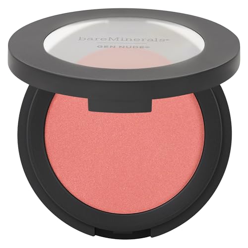 bareMinerals Gen Nude Powder Blush, Mineral-Based Pressed Blush Powder, All Day Wear, Buildable Coverage, Matte Soft Focus...