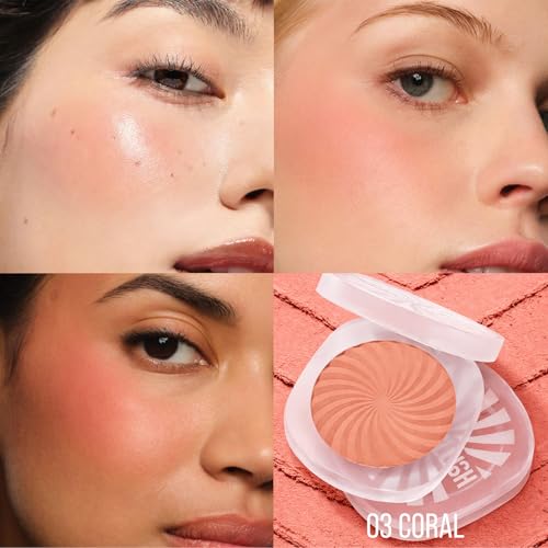 Blush for Cheeks, Matte Powder Blush Palette, Vegan, Cruelty-Free, High Pigment, Long Lasting, Buildable, Lightweight, Vel...