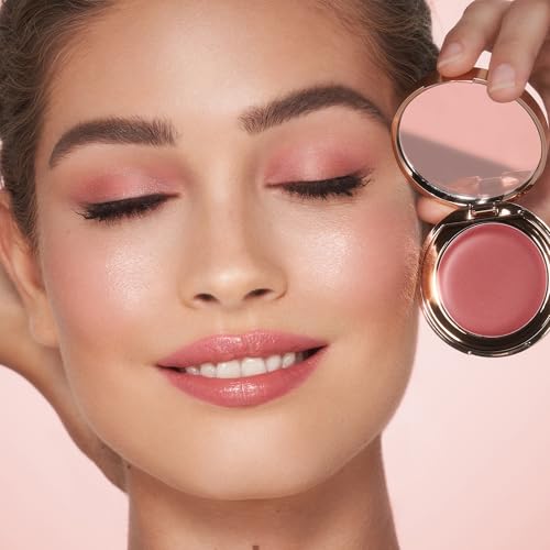 Charlotte Tilbury Pillow Talk Lip & Cheek Cream Blush - Hydrating Face Makeup with a Dewy, Sheer Finish - Enriched with Vi...