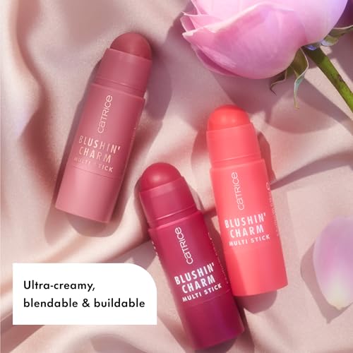 Catrice | Blushin' Charm Multi Stick | Creamy, Multi-Use Blush & Lip Tint | Buildable Dewy Finish | Vegan & Cruelty Free (...