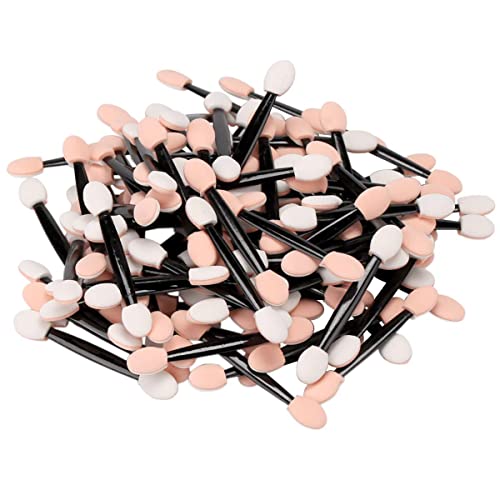 Akstore Disposable Dual Sides Eye Shadow Sponge Applicator Eyeshadow Brushes Makeup Brush (30PCS-Black)