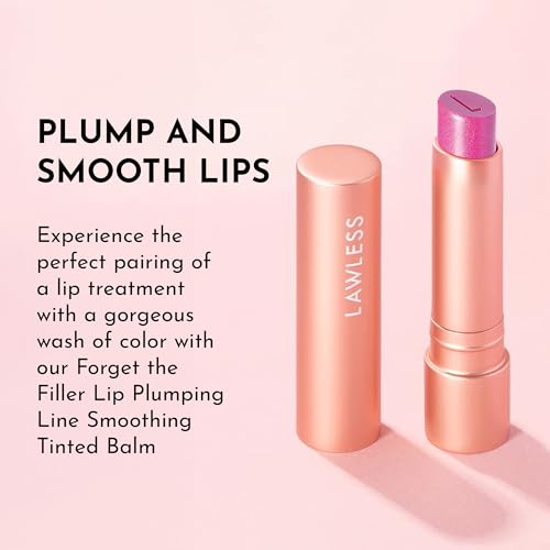 Lawless Forget the Filler Lip Plumping Line Smoothing Tinted Balm - Candy Girl - Premium Tinted Lip Balm with Natural Ingr...