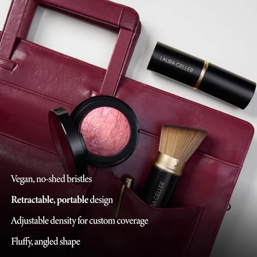 LAURA GELLER NEW YORK Cosmetic Professional Makeup Brushes - Cruelty-Free 02 Retractable Angled Kabuki Brush