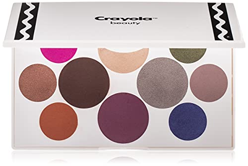 Crayola Beauty - Eyeshadow Palette - 10 Creamy Matte & Metallic Shades - Long-lasting, Blendable, Highly Pigmented Color, ...