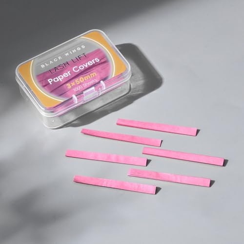 1000P Lash Lift Pink Perm Paper, Reusable Lash Lift Pads Lash Lift Tool, Soft Pads Silicone Perm Ribbon Eyelash Lifting Co...