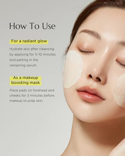 CHICHO Dandelion Radiance Serum Pads (90 Pads) – Jumbo 8cm Quick Mask Toner Pads – 80.2% Dandelion Biome + Lotus, Vegan pH...