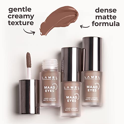 Lamel Matte Liquid Eyeshadow - Long Lasting Waterproof Eye Tint - Quick-Drying, Hypoallergenic Eye Makeup - Creamy & Smoot...