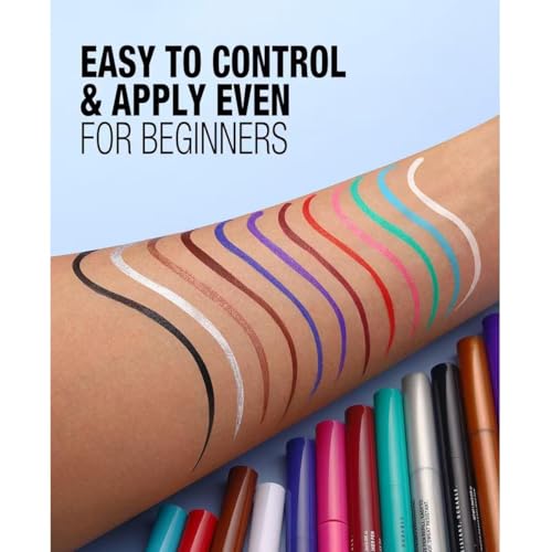 Wavuketu Burgundy Liquid Eyeliner Waterproof Long Lasting Burgundy Eyeliner Pencil Smudge proof Hypoallergenic eyeliner bu...